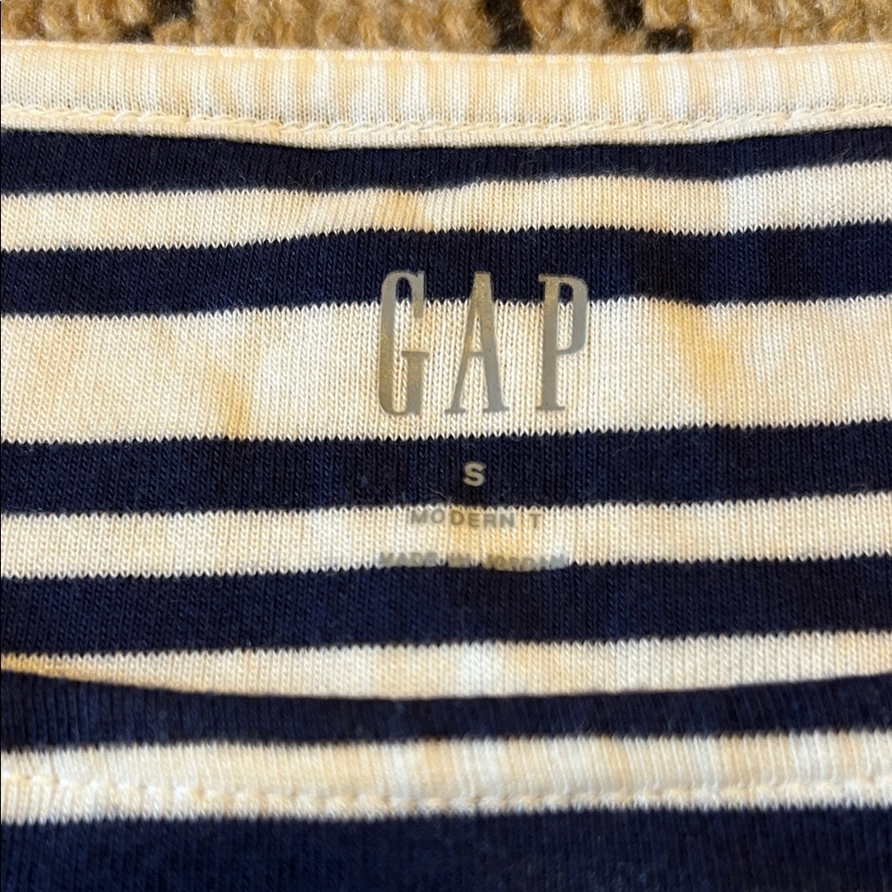 Gap navy Striped boatneck tee - Picture 2 of 3
